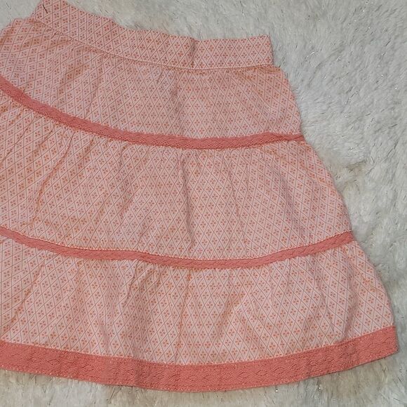 JANIE AND JACK PEACH TIERED SKIRT, SIZE 12-18 MONTHS - Picture 3 of 6